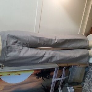 Anne Klein Tan Pant Trousers Straight Leg Size 8